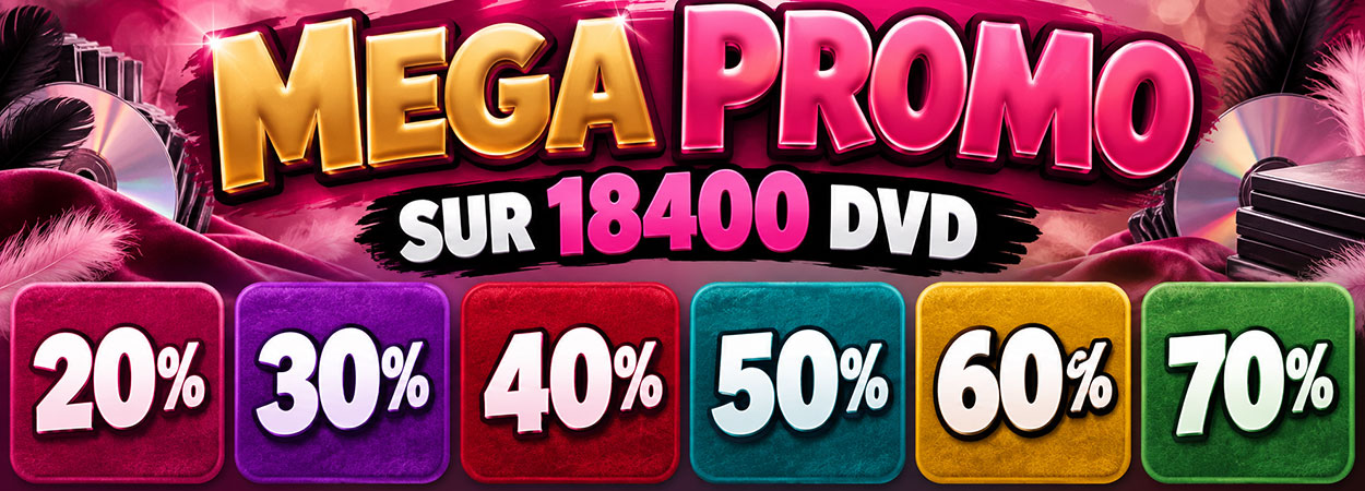 MEGA PROMO - Jusqu'à 70% sur 18400 DVD